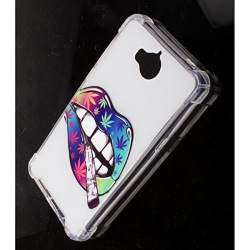 Misemiya Funda Huawei Y6 2017 Huawei Y5 2017 - Funda Protector Cristal
Templado Carcasa Bumper Anti-Golpe con Dibujos G06