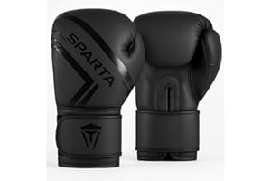 SPARTA Boxing Gloves for Training, Muay Thai, Sparring, Kickboxing, Fighting, Focus Pads, Punch Bag Mitts, Martial Arts, Workout Gloves, | 6oz, 8oz, 10oz, 12oz, 14oz, 16oz | Men & Women