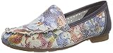 Futter: Leder Rieker Damen 40089 Mokassin, Mehrfarbig (ice-multi/ozean/91), 42 EU