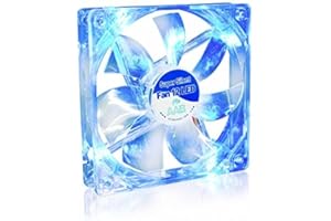 AABCOOLING Super Silent Fan 12 Blue LED - Un Silencioso y Muy Efectivo Ventilador 120mm con LED Azul, Fan PC, Ventilador Laptop, Ventilador 12cm, Fan Cooler, 64,5 m3/h, 1200 RPM 13,6 dB