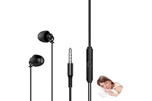 Pennle Auriculares Internos con Micrófono, 3,5 Mm Auriculares Magnéticos Hi-Fi Estéreo para Deporte con Cancelación de Ruido, Adecuado para Teléfonos Inteligentes con Interfaz de 3,5 Mm