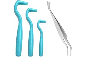 ILamourCar 4Pcs Tick Remover, Tick Remover Tools for Dogs, Cats, Horses and Even Humans (Blue)