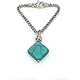 GURJARI JEWELLERS Turquoise Stone Adjustable Watch Charm for Women & Girls Jewellery Square