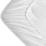 PROCAVE Micro-Comfort Matratzen-Bett-Schoner weiß 60×120 cm mit Spannumrandung | Höhe bis 30cm | Auch für Boxspring-Betten und Wasser-Betten geeignet | Microfaser | 100% Polyester | Matratzen-Auflage - 4