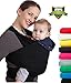 4-in-1 CuddleBug Baby Wrap Carrier | Soft Baby Carrier | Baby Sling Carrier | Postpartum Belt | Nursing Cover | Best Baby Shower Gift (Black)