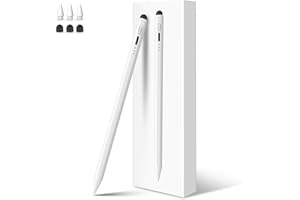 MEKO Rysik do iPada Apple 2018-2024 z gumową końcówką funkcja szybkiego ładowania i czułość na pochylenie do iPada Pro 11''/12,9''/ iPad 10/9/8/7/6. Gen/iPad Mini 6/5. Gen/iPad Air 5/4/3. generacji