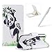 Price comparison product image Leather Case for Samsung Galaxy S7,Flip Wallet Cover for Samsung Galaxy S7,Herzzer Stylish Cute Panda Pattern Magnetic Closure Purse Folio Smart Stand Cover with Card Cash Slot Soft TPU Inner Case for Samsung Galaxy S7 + 1 x Free White Cellphone Kickstand + 1 x Free Silver Stylus Pen