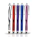 Produktbild ONX3® 5-IN-1 ZEBRA PRINT Stylus Stifte PACK - Huawei Ascend G6 - Rot/Weiß / Violett/Blau / Pink VALUE PACK