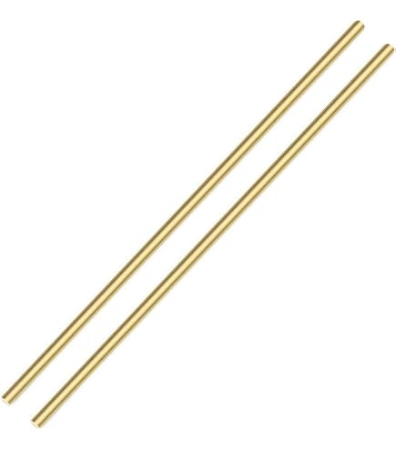 Varillas De Latón De 5 Mm | 4 Piezas De 300 Mm | Para Manualidades, Modelos RC, Torneado Y Proyectos DIY