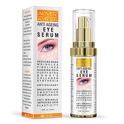 Eye Cream, Anti Ageing Eye Serum for Dark Circles & Puffiness - Anti Wrinkle Eye Serum - Reduces Wrinkles, Bags, Saggy Skin & Puffy Eyes! Great Eye Treatment For All Types Of Skin