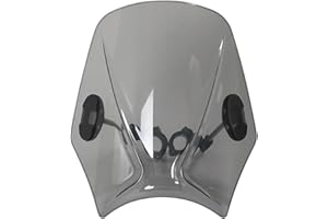 OJTEMHBH Motorcycle Windshield For INDIAN For SCOUT For BOBBER 2018-2024 For SCOUT 2015-2024 Motorcycles Custom Compact Sport Wind Deflector Retro Windshield Universal Windscreen Motorbikes(Light Grey)