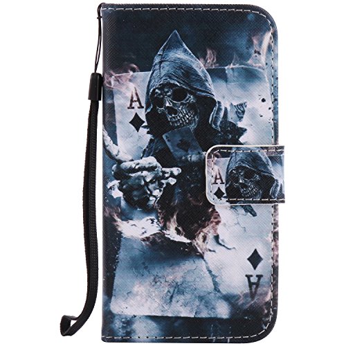 Feeltech Samsung Galaxy S6 Hülle PU-Leder und Brieftasche Bunte Muster Fall mit Magnetverschluss, Hybrid-Kickstand mit Stand-Funktion, schlagen Sie schützende weiche TPU Stoßstangenabdeckung und Kreditkartenhalter für Samsung Galaxy S6 Handgelenk Bügel-Buch-Art-Geldbeutel-Tasche mit 2 In 1 Berühren Sie Stift – Schürhaken - 2