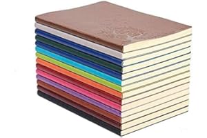 SINOBAND GRT A5 Cuoio colorato Notebook di scrittura Notebook diario quotidiano Notebook Notepad Diario di viaggio carino (Set di 4 colori casuali)