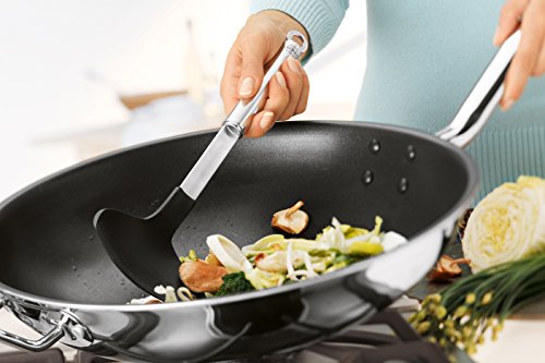 Rösle 10624 Rundgriff Pfannen-/Woklöffel Silikon, 31 x 9 x 2,5 cm, silber, edelstahl - 2