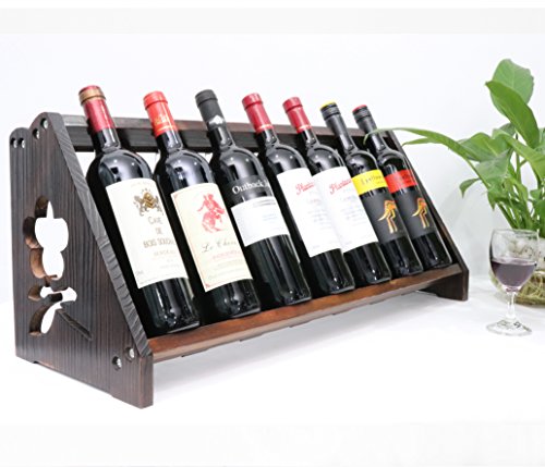 Tuorui Tabletop Wine Rack Weinglashaltertabletop Weinregal Holz Weinflasche Und Glasregal Weinlagerung Einfache Montage 7 Flasche 6 Lange Stem Glashalter Tuorui Tabletop Wine Rack Weinglashaltertabletop Weinregal Holz Weinflasche Und Glasregal Weinlagerung Einfache Montage 7 Flasche 6 Lange Stem Glashalter
