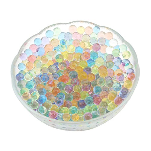 KiaraL 10000 Stück Mehrfarbige Wasserperlen Lustige Wasser Perlen Aquaperlen Deko Aqualinos Hydroperlen - 3