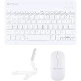 Compatible with Microcase Xiaomi Pad 7 / Pad 7 pro 11.2 inch Tablet Turkish Bluetooth Keyboard+Mouse+Tablet Stand White AL5166