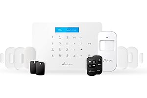 Nivian - Système d'alarme pour Maison et Entreprise sans Frais mensuels | Kit d'alarme WiFi/GSM | Télécommande Via l'application Tuya | Installation Facile sans câbles | Jusqu'à 60 détecteurs