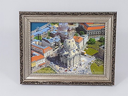 BILDERRAHMEN Fotorahmen ANTIK Silber Schwarz m Glasscheibe 10x15 zum hängen oder stellen