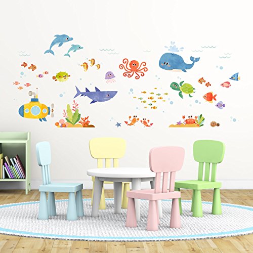 Decowall DAT-1611 Abenteuer auf See Wandsticker Wandaufkleber Wandtattoo Kinderzimmer - 5