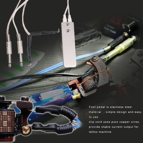 Professional Tattoo Kit 2 Tattoo Machine Guns 7 USA Inks Power Supply Foot Pedal Needles Grips Tips Tattoo Accessories D53EUYMX - 5
