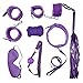 Produktbild MASX Unter den Bed Restraints 7 Piece Set-Starke und dauerhafte Übungsbänder-geeignet für Männer und Frauen 4 Farben,Purple
