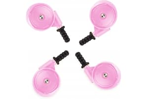 PIMKO Silikonräder Lauflernhilfe Baby Walker Laufrad – Ersatzteil, 4 Stück/Set, Rad-Set, weich (Pink)