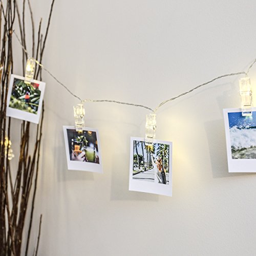 Klammer Foto Lichterkette, 2m, 10 LEDs warmweiß, von Festive Lights - 5