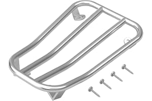 Artudatech Porte-bagages de moto chromé pour Vespa Primavera Sprint 50 125 150 cc