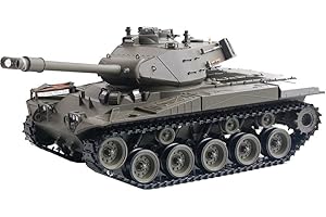 ES-TOYS RC tanque M41 A3 "WALKER BULLDOG" Heng Long humo y sonido+Metal gear con 2,4 GHz Mando a distancia