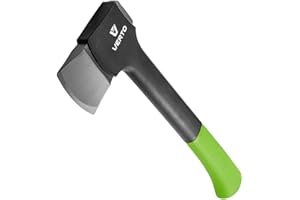 VERTO Profi Axt 870 g Kopfplatte: 540 g Länge 450 mm (17,5’’) Fiberglasstiel Universalaxt Holzaxt Spaltbeil Spaltaxt Zur präzisen Bearbeitung von Holz