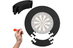 XEERUN Dart Board Surround Ring, 2.5CM thk EVA Dartboard Surround, Darts surround ring, Dart Board Wall Protector Ring Splicing, For Standard Size Dartboards, Prevent Wall Damage, Darts Accessory