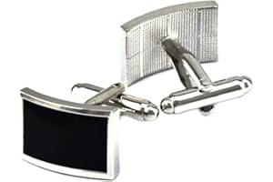 S&W SHLAX&WING S & W Hochzeit Manschettenknöpfe für Männer Manschetten mit Geschenkbox Crystal Emaille Business für Smoking Shirts