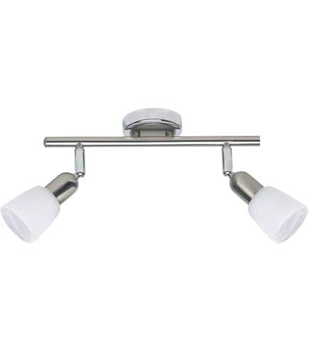 Lampada Da Parete BRILLIANT Luca - Spot Orientabile In Ferro/Cromato/Bianco - Per LED R50 - Foto 4