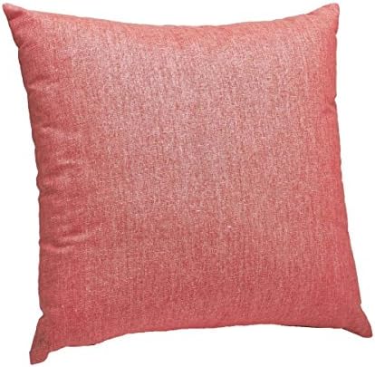 Soft Red Cushion - NOA - Linen &amp; Viscose - 40 x 40 cm