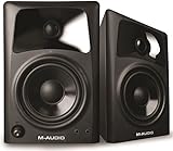 M-Audio AV42 Active Compact Desktop Reference Monitor Speakers for Professional Media Creation - Pair