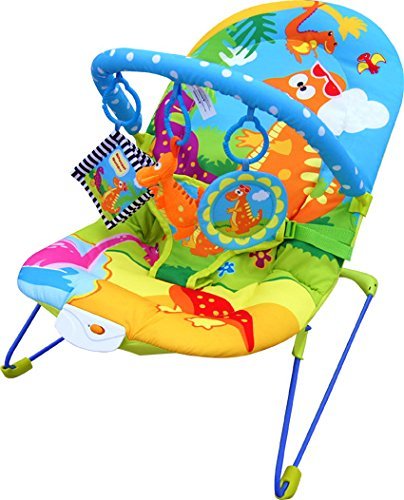 Bebe Style Sdraietta con musica e vibrazioni in stile Mondo Dinosauri per bambini