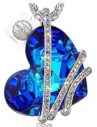 PAULINE&MORGEN Amor Venecia Collar para Mujer fabricados con cristales SWAROVSKI y caja de regalo