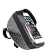 Produktbild Nalkusxi Fahrrad Tasche Wasserdichte Tasche Touchscreen Handytasche Mountainbike Front Beam Bag Radfahren Tasche (Color : Black)