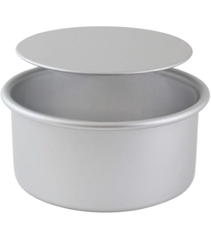 Ensemble 2 Moules à Gâteau Ronds Extra-profonds (15 Et 20 Cm) - Aluminium Anodisé, Fond Amovible, Hauteur 10 Cm, Pour Gâteaux Hauts Et Moelleux