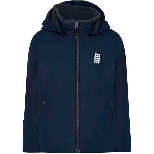 LEGO Giacca Impermeabile Unisex Per Bambini, Blu Scuro Navy, 110 - 5