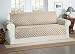 Produktbild Safari Homeware Beige/Creme 3-Sitzer Sofa Bezug Couchdeckel - Sofa Couch Luxus Gestepptes Möbelschutz