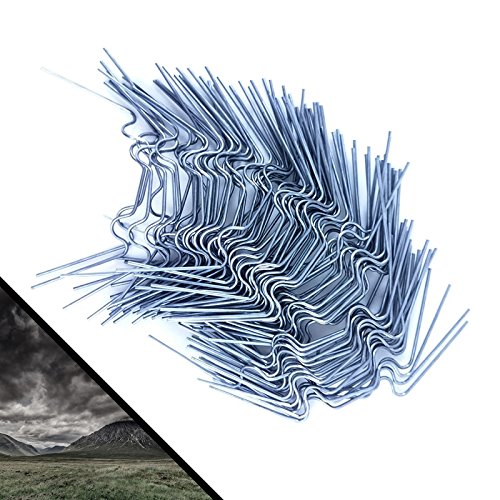 100x Rostfreier Edelstahl Gewächshausklammern - Glasklemmen Klammern Perfekt für Gewächshaus & Glashaus - Gewächshaus Zubehör Clips