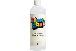 Slime Labs All-In-One Activator 1000ml - XL Bottle - Borax Solution For DIY Slime Kit, School Supplies, Art And Crafts Projects, Children's Craft Activities, Liquid Activator For Slime In The UK