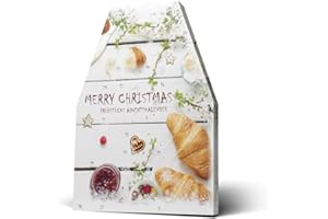 HANDELSHAUS HUBER-KÖLLE Frühstücksgläschen Adventskalender | 24 Mini-Konfitüren & Honiggläser | Bonne Maman Darbo Simmler Ferrero Nutella | Frühstücksgenuss im Advent | Handgepackt