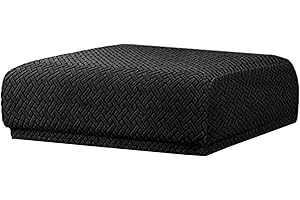 Miecoae Hockerbezug Stretch Barhocker Bezüge Rechteckige Waschbar Schminktisch Hocker Bezüge Thekenhocker Bezüge Abdeckung Hockerabdeckung(B12)