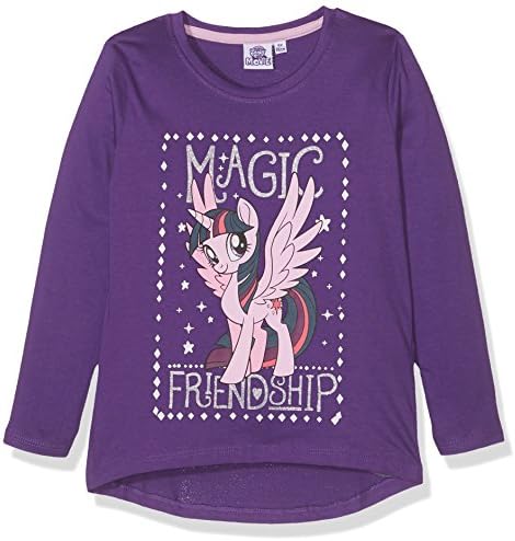 MON PETIT PONEY Girl's 161570 T-Shirt, Violet (Pansy (19-3542 Tcx) and Orchid Bouquet (15-3412 Tcx)), 8 Years