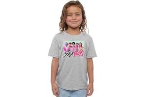 Kpop Demon Hunters K-Pop Demon Hunters-Saja Boys Photo Frame Kids T Shirt, White Mixte Enfant