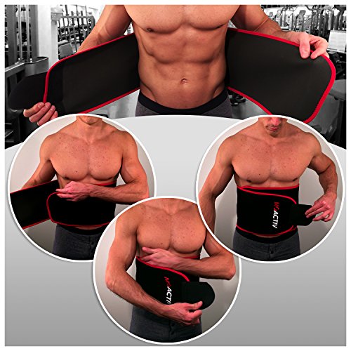 MoActiv Fitnessgürtel Bauch für Männer und Frauen Slimmer Belt - 4