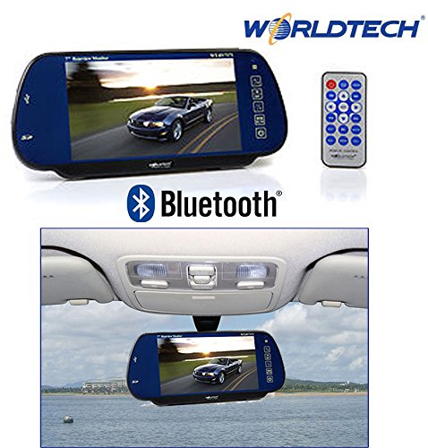 Worldtech 7" LED Monitor Screen for Rear View Mirror with Bluetooth USB SD Card Support with Remote Control RS.2649 (67.00% Off) - Amazon Worldtech 7" LED Monitor Screen for Rear View Mirror with Bluetooth USB SD Card Support with Remote Control RS.2649 (67.00% Off) - Amazon